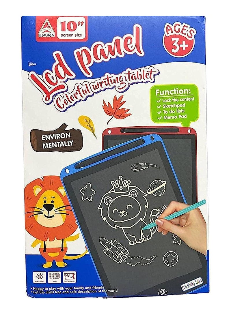 تابلت كتابة LCD ملون مقاس 12بوصات للأطفال والكبار مناسب للكتابة على شكل LCD محمول ورسم سحري هدايا رائعة لعمر 3 4 5 6 7 سنوات للأولاد والبنات - Image 1